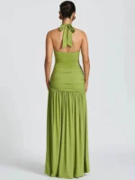 Two Piece Maxi Dress Set: Sexy Halter Bodysuit & Skirt 2026 - Image 4