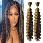 Deep Wave Bulk Hair: 18 Inch No Weft for Perfect Boho Braids - Image 6