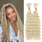 Deep Wave Bulk Hair: 18 Inch No Weft for Perfect Boho Braids - Image 9