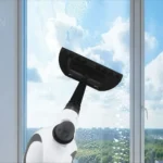 Automated window cleaning robot for high-rise windows.