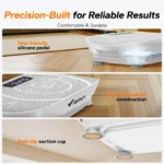 Non-slip anti-skid surface on a home exercise step platform.