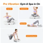 1. Vibrating fitness platform for versatile workout routines and relaxation.