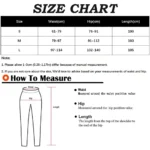 Comfortable size chart for women's activewear and leggings | Thrive Store.