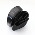 Elastic ankle brace with adjustable strap and heel support for injury recovery and pain relief.